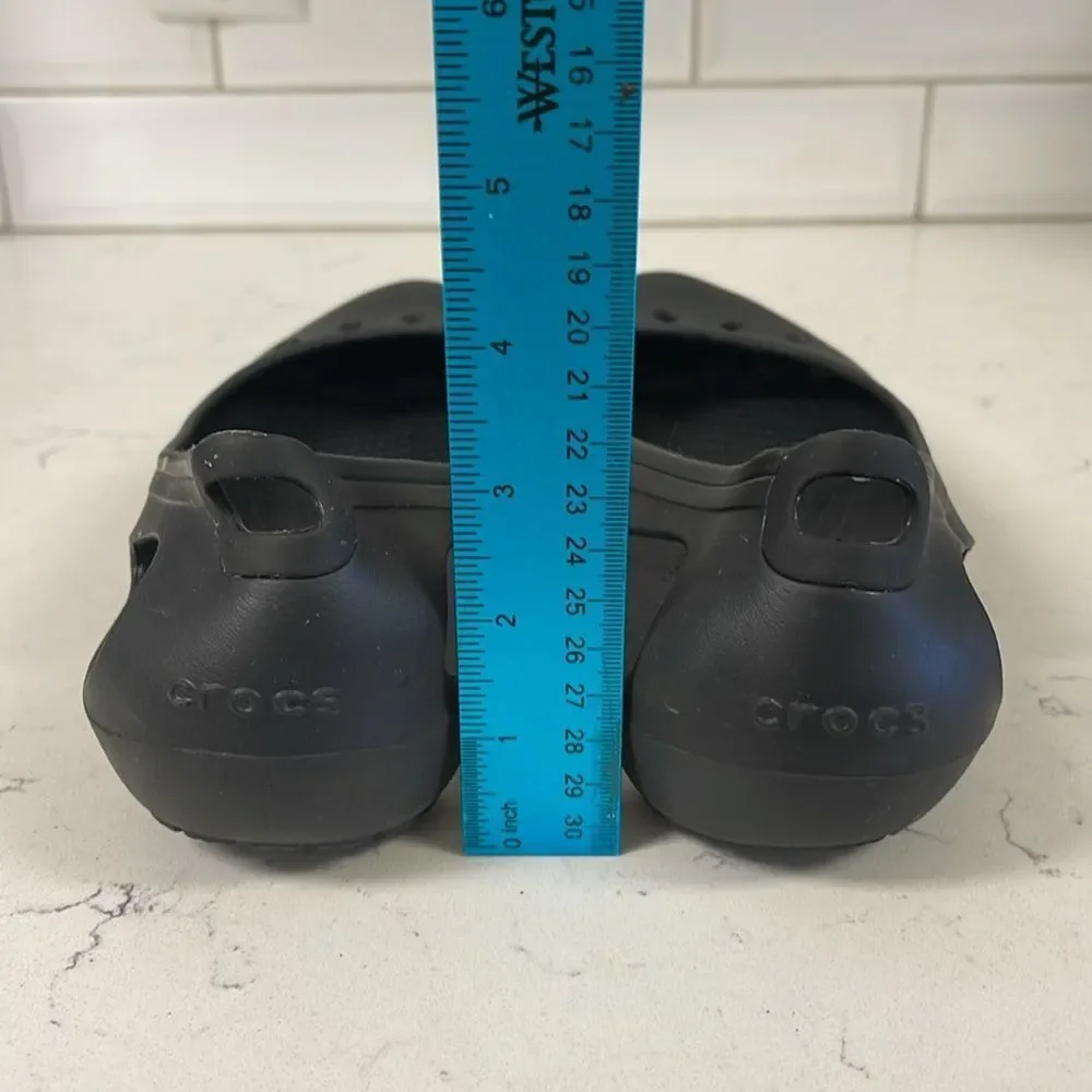 Crocs Women's Kadee Ballet Flats Size 10 Black